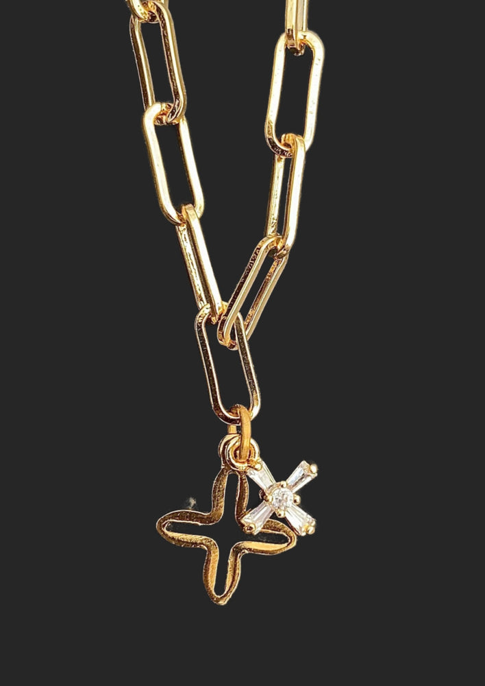 Lana Necklace With Double Cross