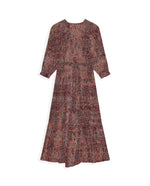 Aretha Dress In Burnt Russet