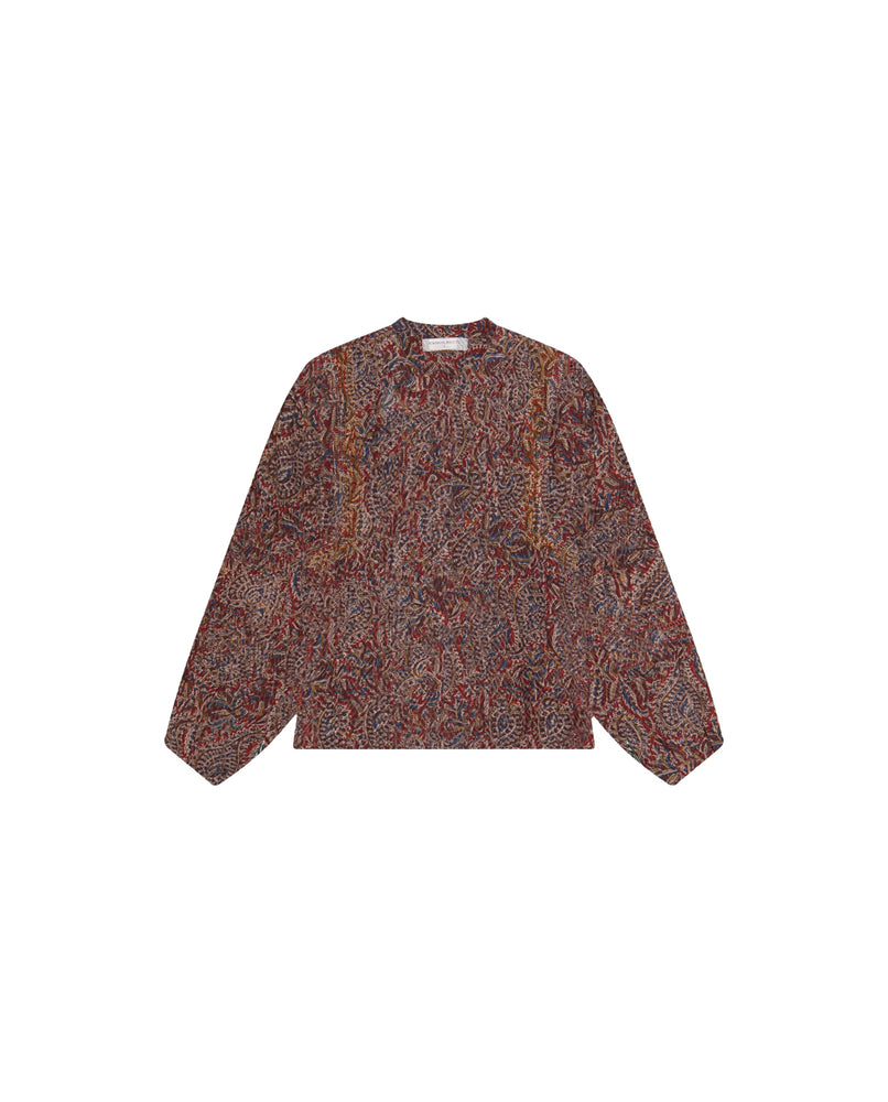 Marilyn Blouse In Burnt Russet