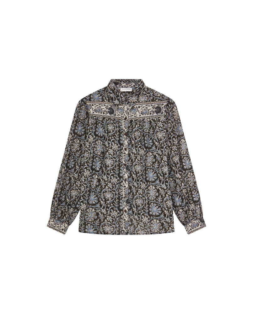 Amrit Blouse In Blue Orchid