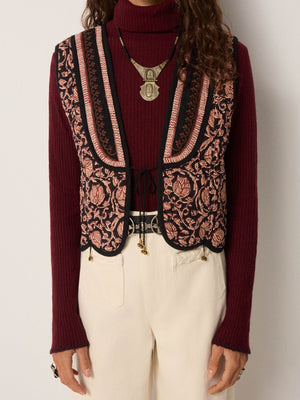 Luna Vest In Ruby