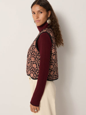 Luna Vest In Ruby