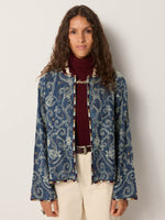 Amara Jacket In Indigo Blue