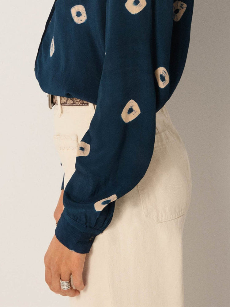 Aria Blouse In Lapislázuli
