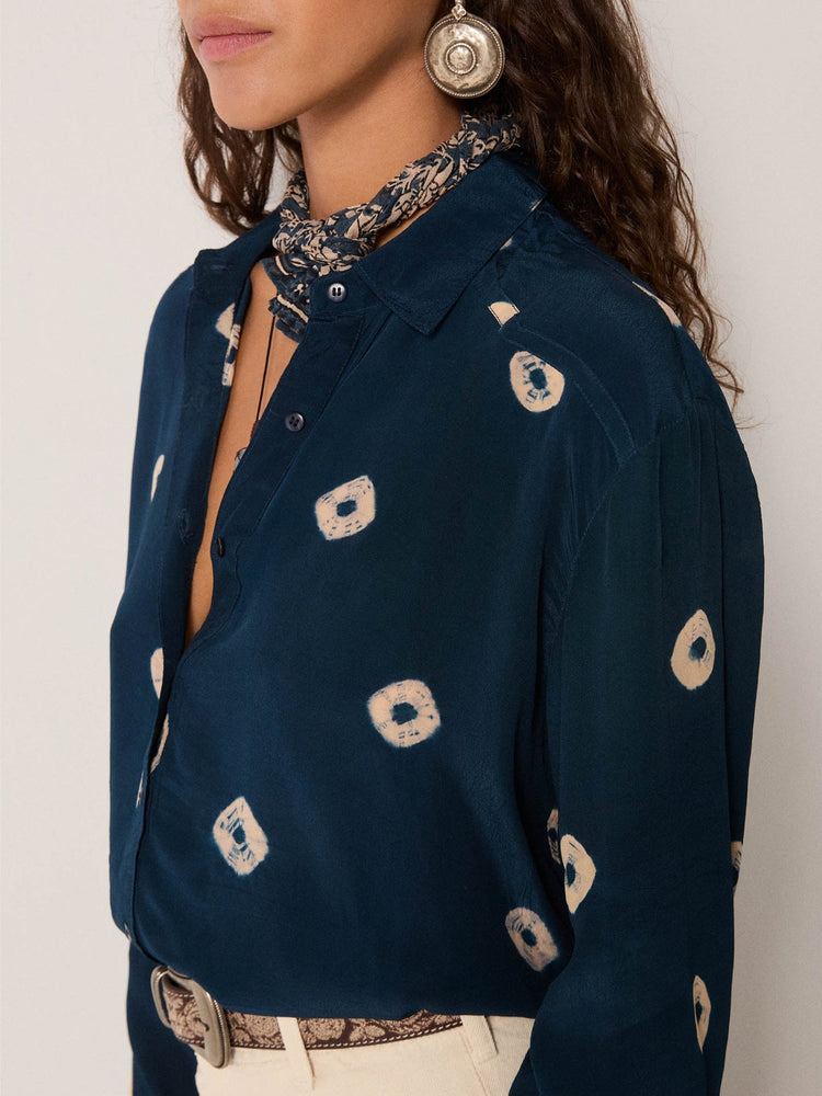 Aria Blouse In Lapislázuli