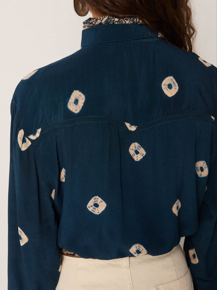 Aria Blouse In Lapislázuli