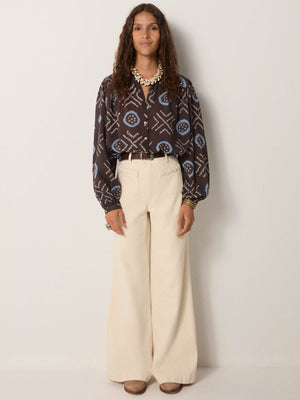 Omara Blouse In Stormy Blue