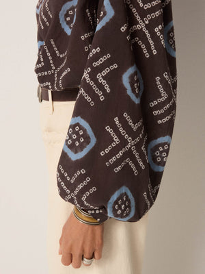 Omara Blouse In Stormy Blue