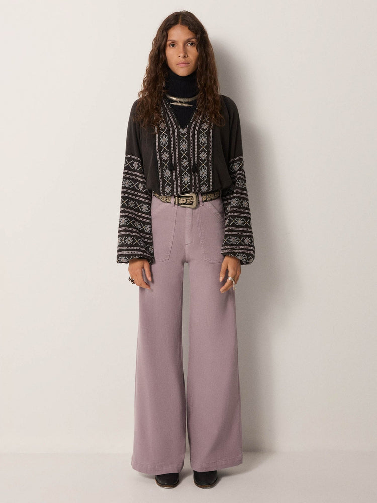 Virginia Blouse In Dusty Blue