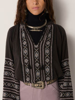 Virginia Blouse In Dusty Blue