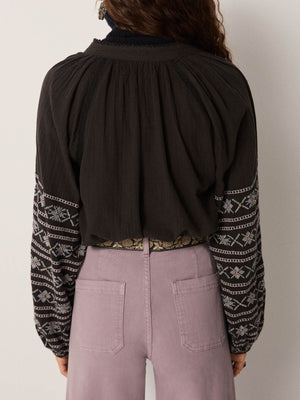 Virginia Blouse In Dusty Blue
