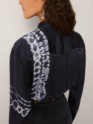 Elizabeth Blouse In Blue Depths