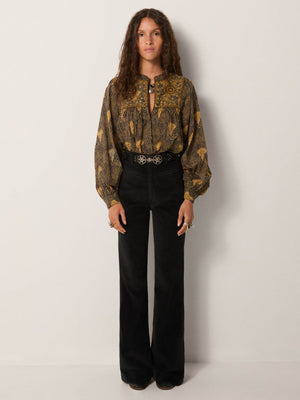 Triana Blouse In Avocado