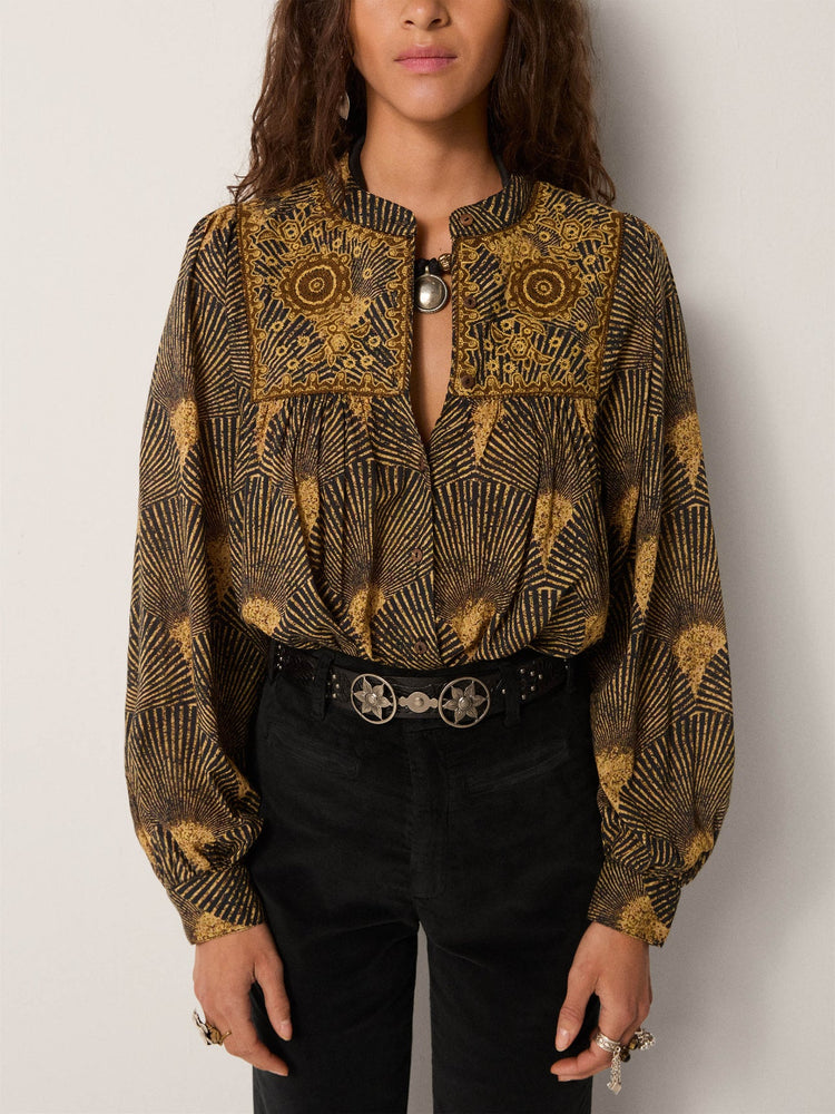 Triana Blouse In Avocado