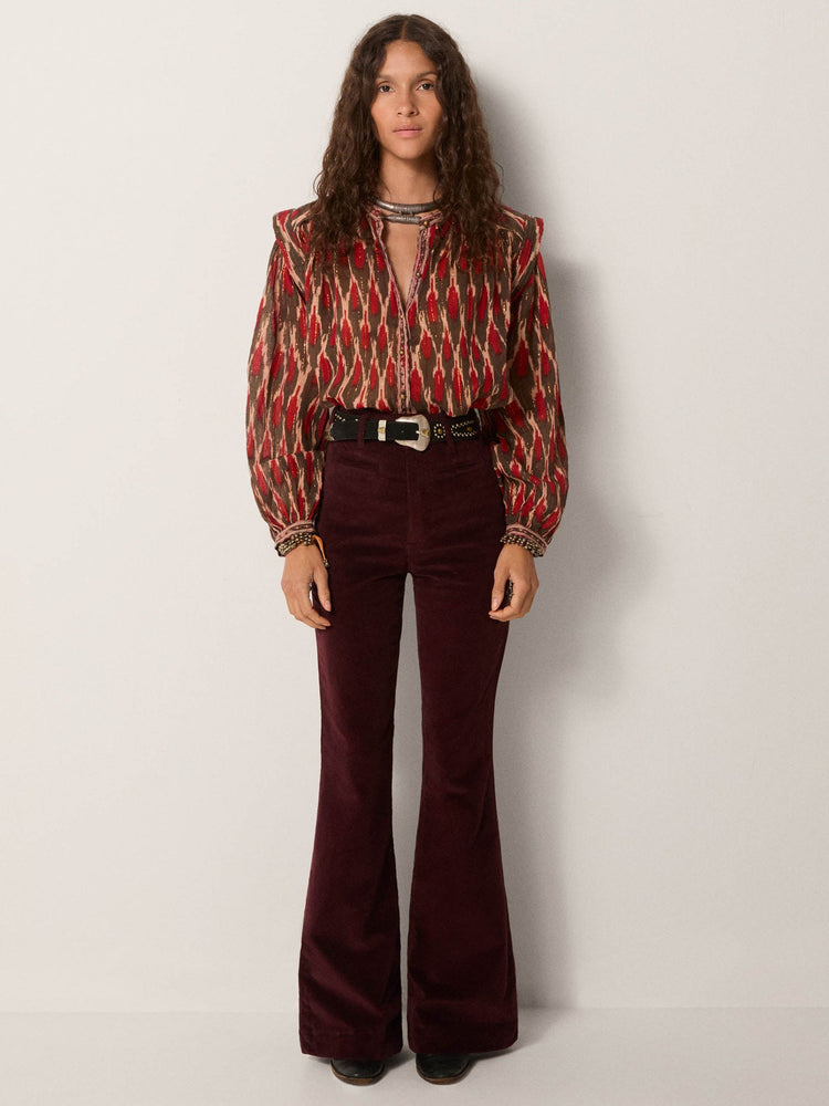 Etta Blouse In Volcano