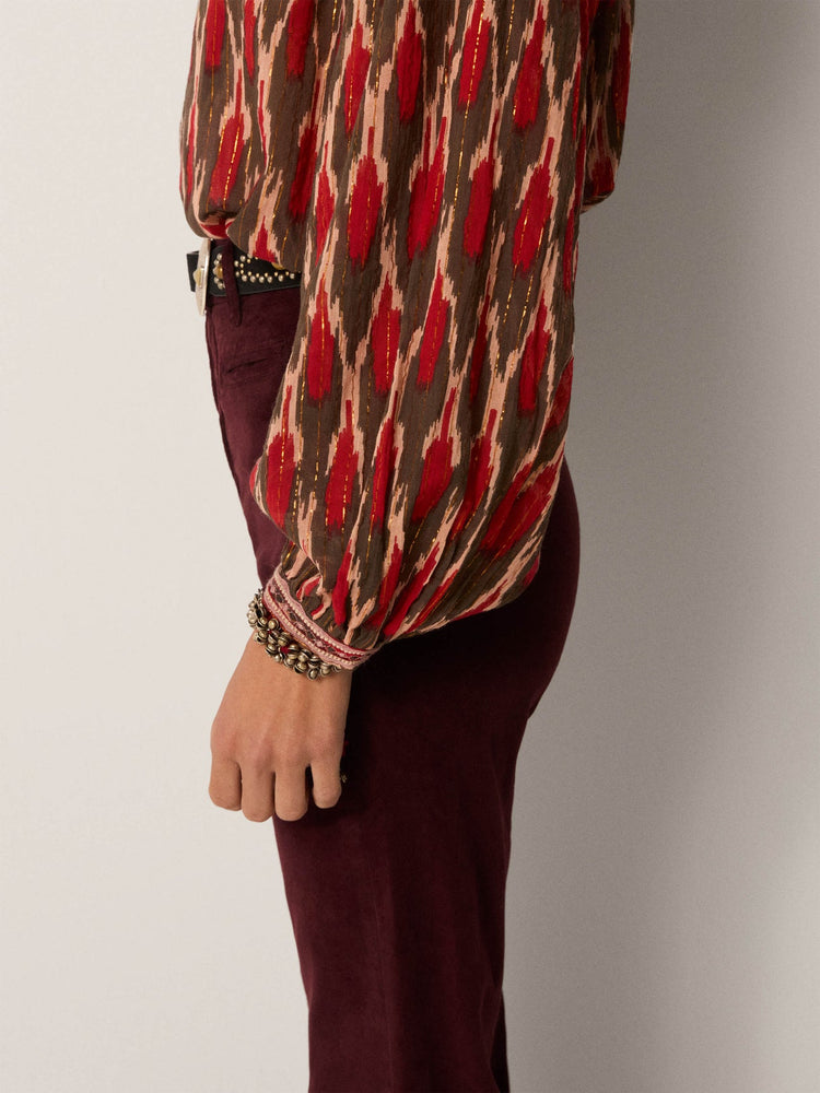 Etta Blouse In Volcano