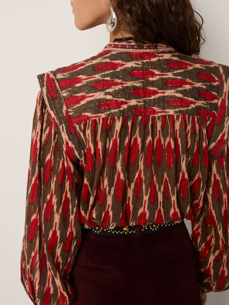 Etta Blouse In Volcano