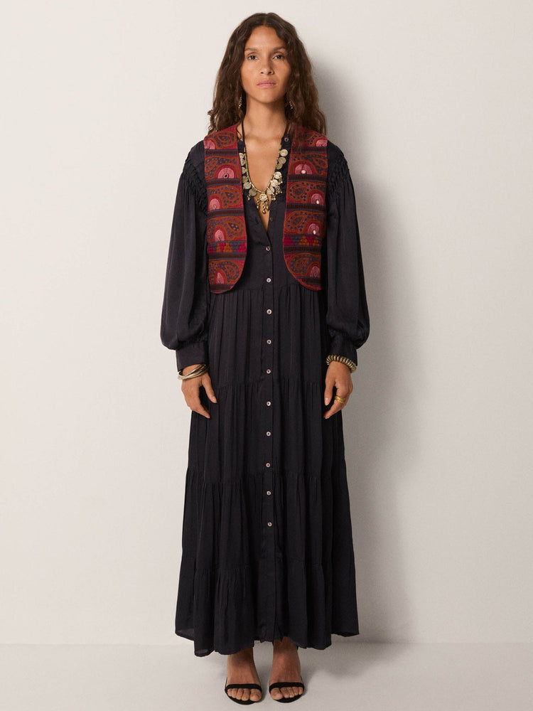 Nisha Dress In Obsidian Blue