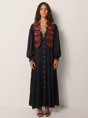 Nisha Dress In Obsidian Blue