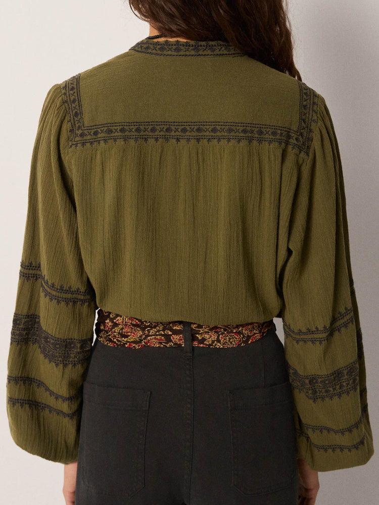 Renato Blouse In Moss