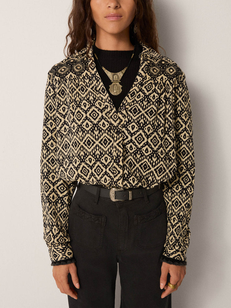 Amrit Blouse In Vanilla Ice