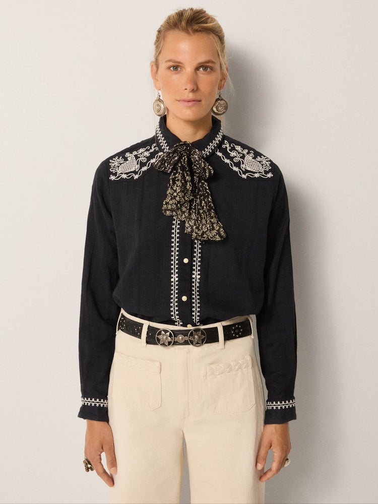 Charro Blouse In Noir