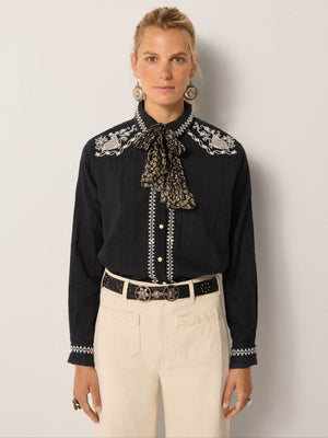Charro Blouse In Noir