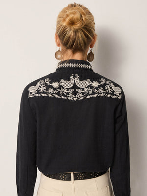 Charro Blouse In Noir