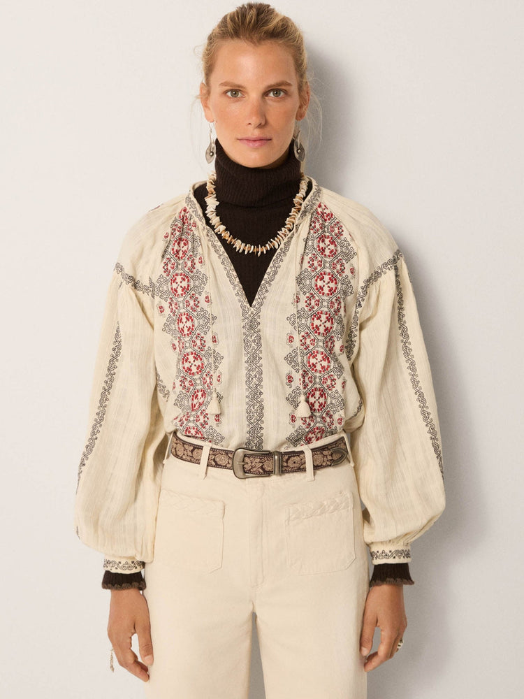 Virginia Blouse In Ecru