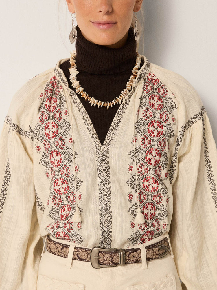 Virginia Blouse In Ecru
