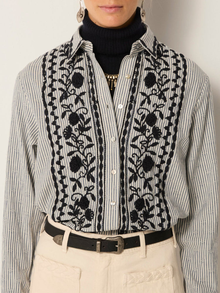 Amanda Blouse In Azzurro
