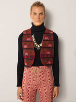 Elodie Vest In Burgundy