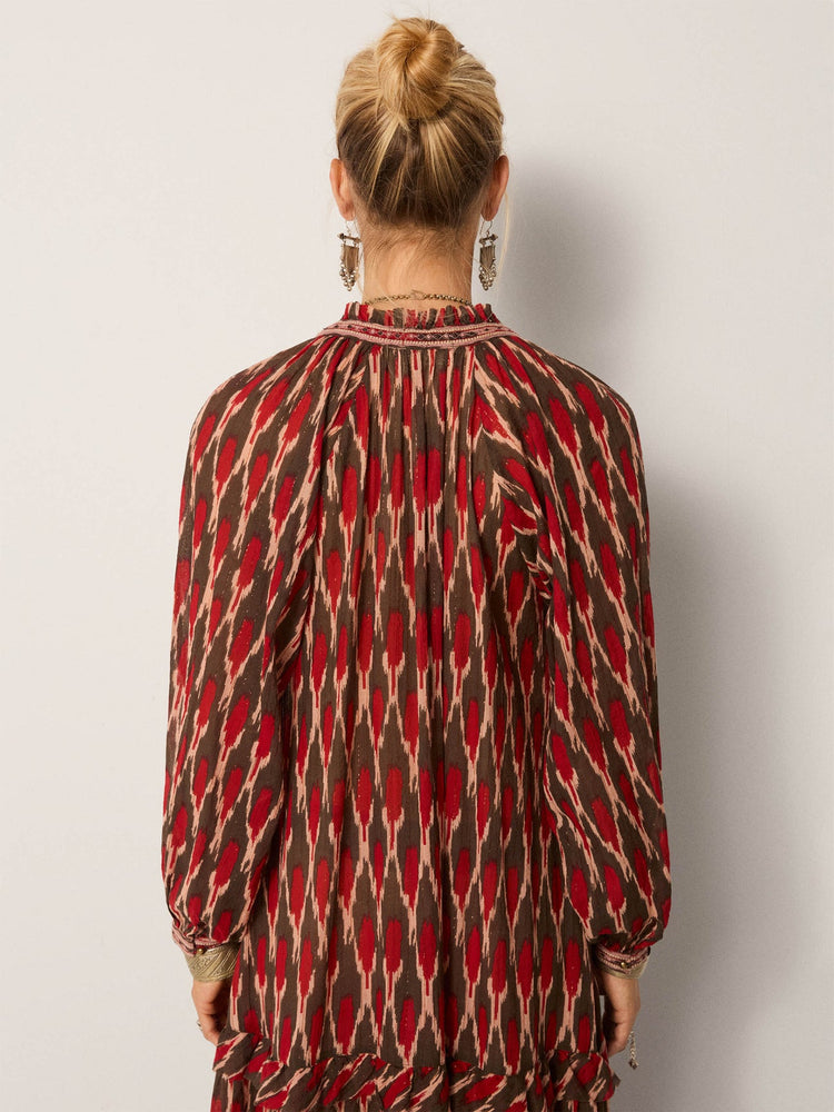 Loulou Dress In Volcano