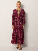 Maya Dress In Wine Amethyst