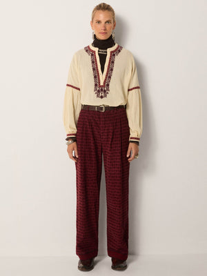 Paco Trousers In Bordeaux