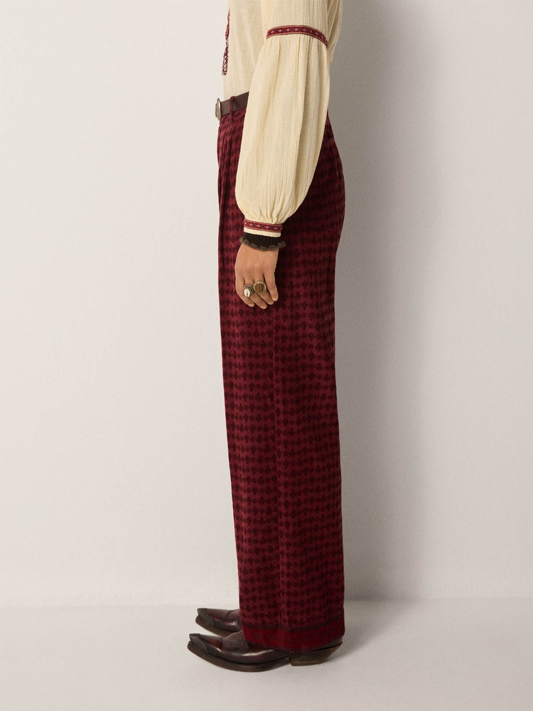 Paco Trousers In Bordeaux