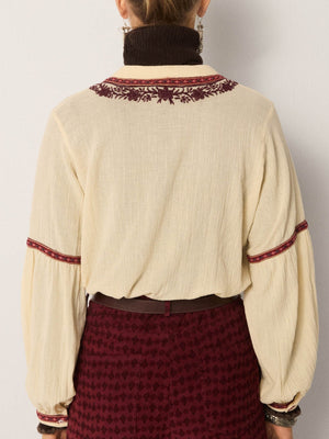 Bruna Blouse In Bordeaux
