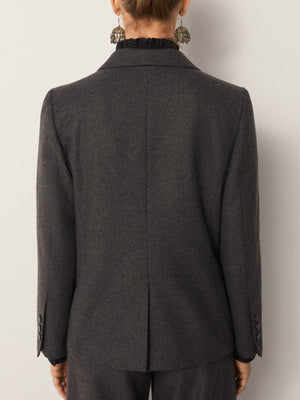 Anna Blazer In Onyx Black