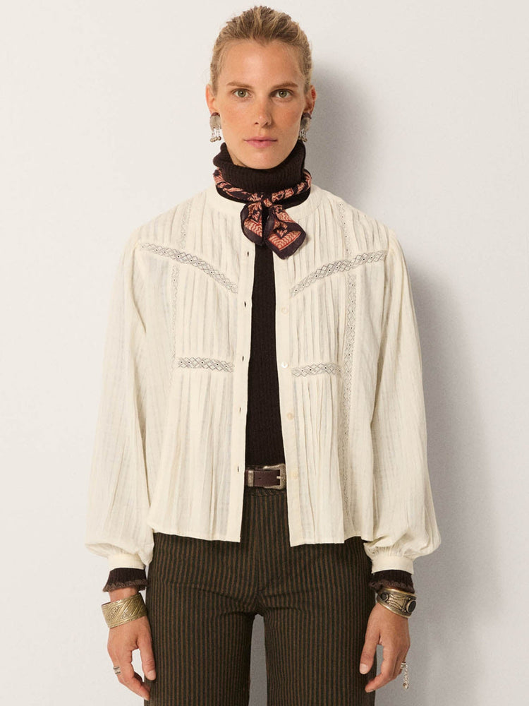 Sienna Blouse In Meringue