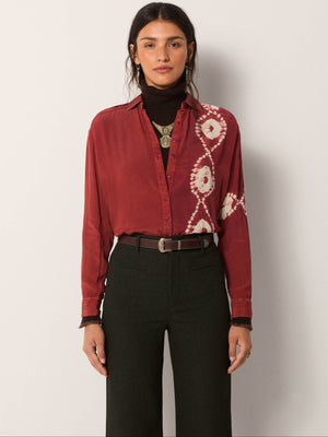 Aria Blouse In Terracota