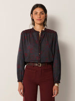 Charlotte Blouse In Deep Blue