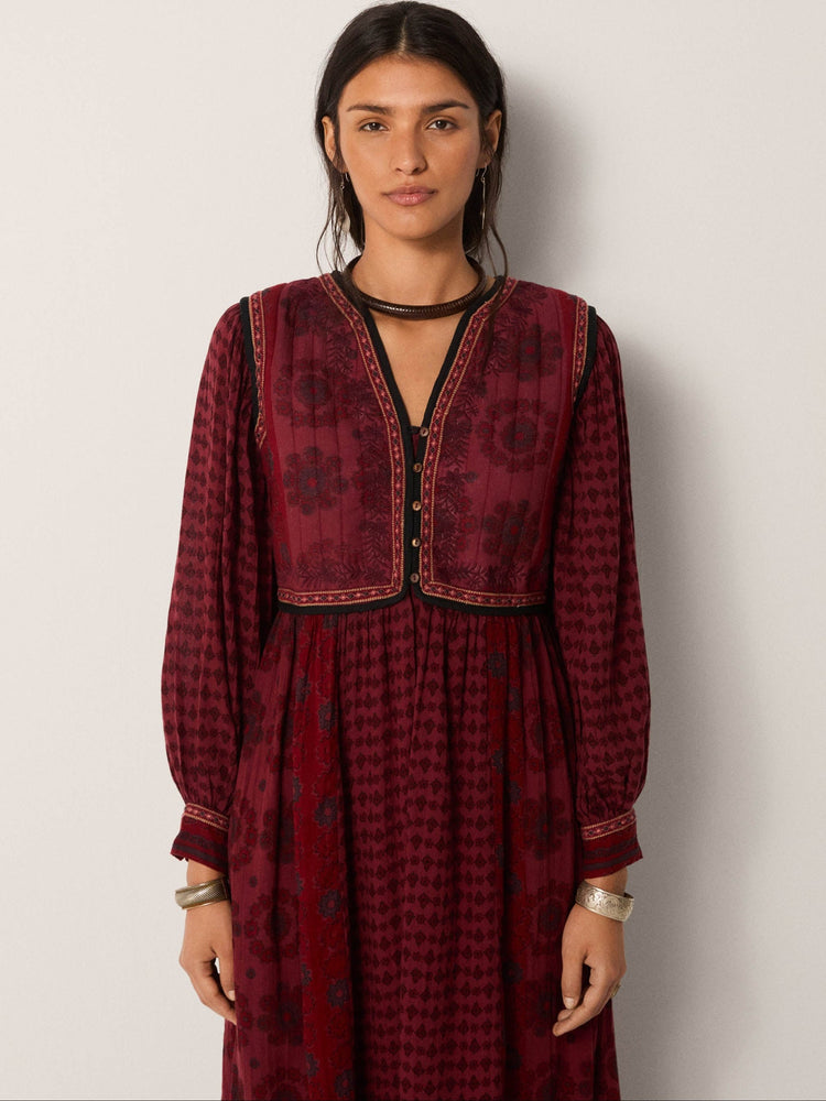 Ginevra Dress In Bordeaux