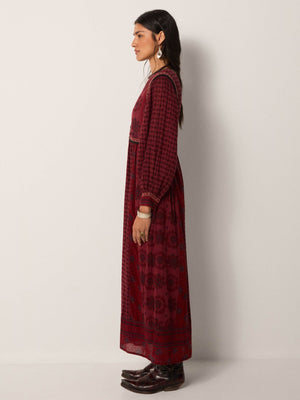 Ginevra Dress In Bordeaux