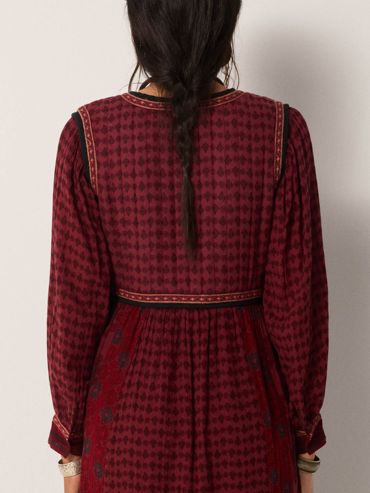 Ginevra Dress In Bordeaux