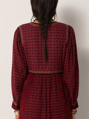 Ginevra Dress In Bordeaux