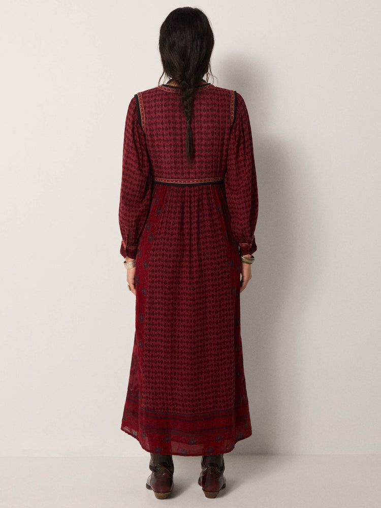 Ginevra Dress In Bordeaux