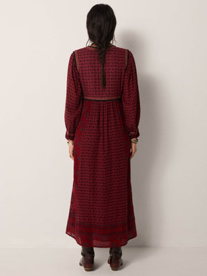 Ginevra Dress In Bordeaux
