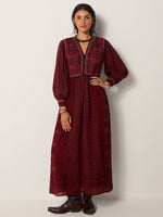 Ginevra Dress In Bordeaux