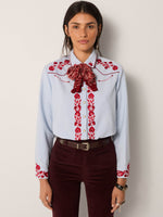 Jose Blouse In Ranch Blue
