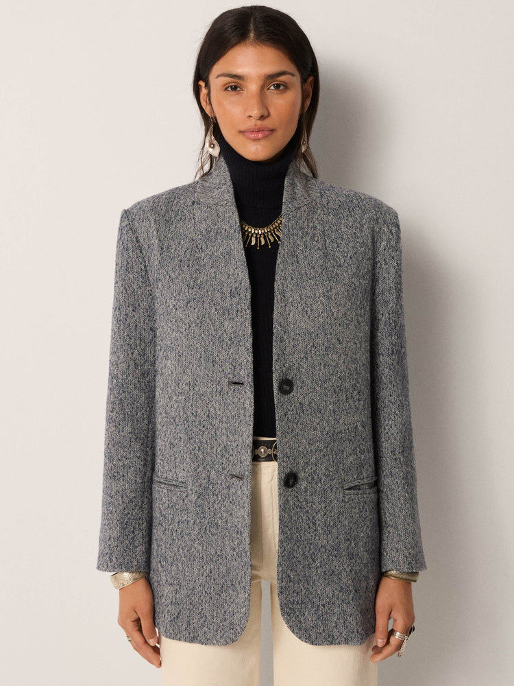 Clementine Jacket In Ocean Slate